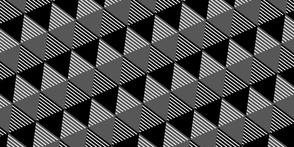 Black and white triangles pattern. Background for design.  イラスト素材