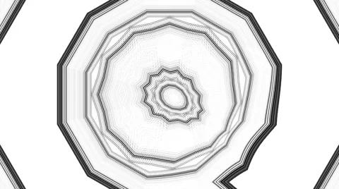 Black and White tunnel pattern texture Video stock 57220396