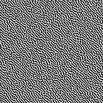 Black and white turing pattern. Geometric pattern Stock Illustration