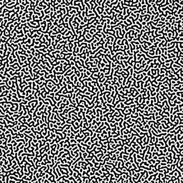 Black and white turing pattern. Geometric pattern Stock Illustration