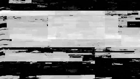 Black and white TV screen error noise TV... | Stock Video | Pond5