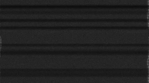 Black and white, TV static noise interference with glitches on a TV screen Stock Footage 201377852