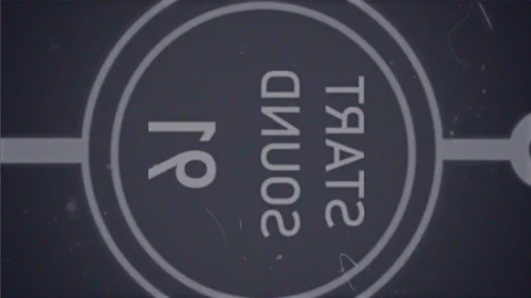 Black and White Universal Countdown Leader. Animation of 16mm film Stock-Footage 124103471