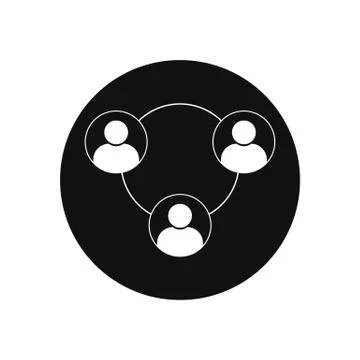 Black and white user arrow icon vector illustration Stock Illustration
