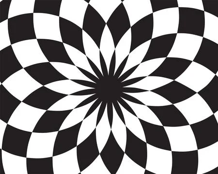 Black and white vector abstract pattern. Art design geometric shape backgroun Illustrazione stock