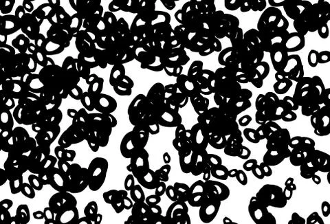 Black and white vector background with bubbles. Stock Illustration