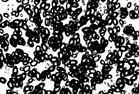 Black and white vector background with bubbles. Stock Illustration