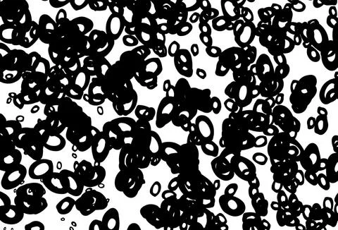 Black and white vector background with bubbles. 스톡 일러스트