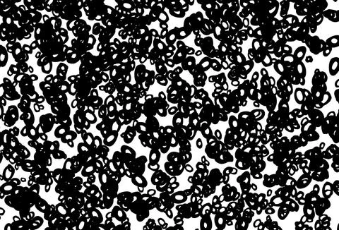 Black and white vector background with bubbles. Stock Illustration