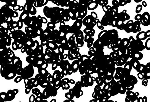 Black and white vector background with bubbles. Illustrazione stock