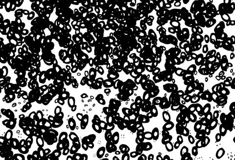 Black and white vector background with bubbles. Illustrazione stock