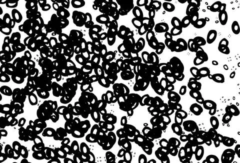 Black and white vector background with bubbles. Stock Illustration