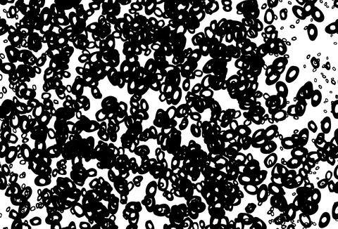 Black and white vector background with bubbles. Stock Illustration