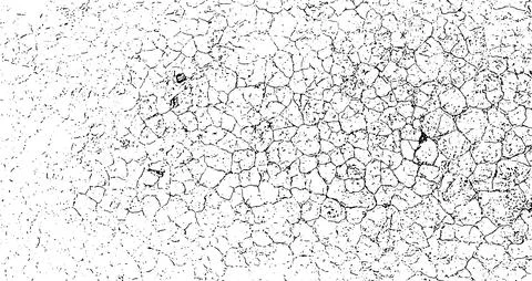 A black and white vector  of a grange cracked land, vintage broken w Stock Illustration