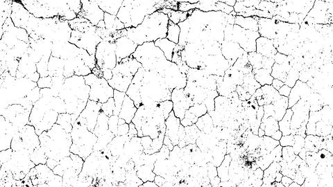 A black and white vector  of a grange cracked land, vintage broken w Stock Illustration