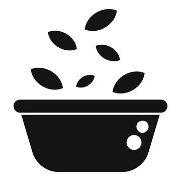 Black and white vector graphic of seedlings growing in a pot, symbolizing growth Ilustración de archivo