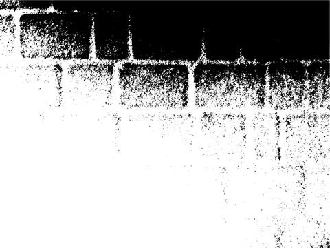 Black and white vector grunge background of paving slabs covered with snow イラスト素材
