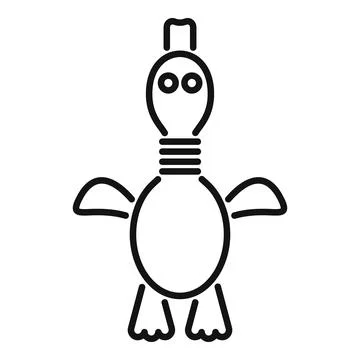 Black and white vector illustration of a cute cartoon robot turtle with a イラスト素材