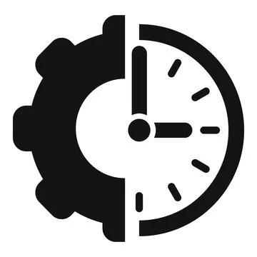 Black and white vector illustration representing the concept of speed with a Illustrazione stock