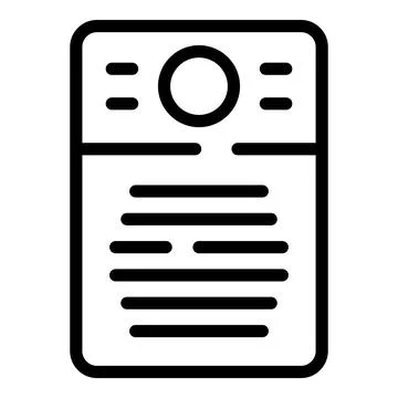 Black and white vector illustration of a contemporary smartphone icon with space イラスト素材