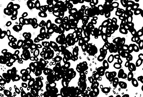 Black and white vector pattern with spheres. イラスト素材