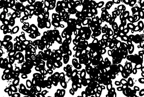 Black and white vector pattern with spheres. イラスト素材