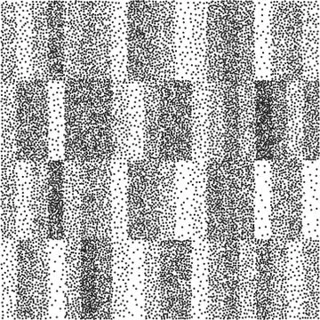 Black and white  vector pattern with dotted lines Stock Illustration