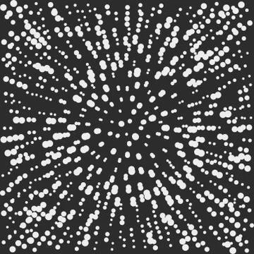 Black and white  vector pattern with dotted lines Stock Illustration