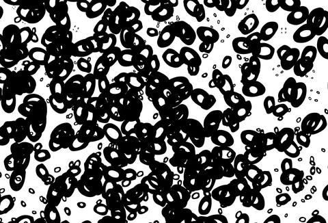 Black and white vector pattern with spheres. 스톡 일러스트