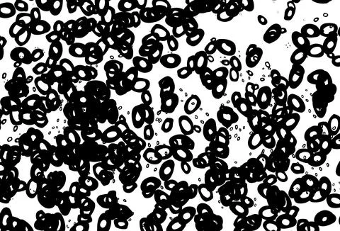 Black and white vector pattern with spheres. イラスト素材