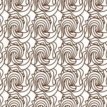 Black and white vector wave patterns. Adult Coloring pages. イラスト素材