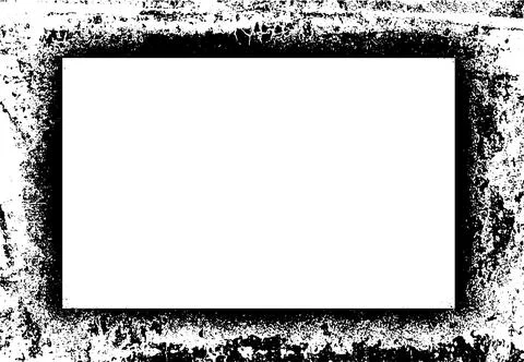A black and white vertical banners with grunge paint, frame  frame Illustrazione stock