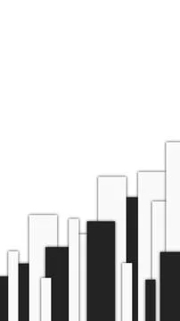 Black and White Vertical Bar Pattern Stock Illustration
