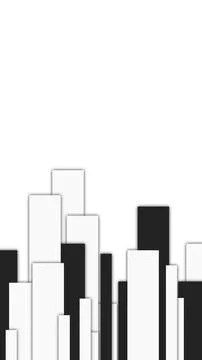 Black and White Vertical Bar Pattern Stock Illustration