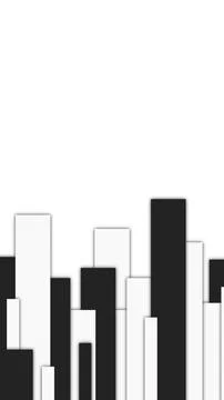 Black and White Vertical Bar Pattern Stock Illustration