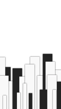 Black and White Vertical Bar Pattern Stock Illustration