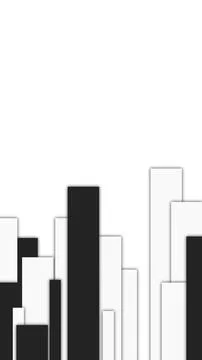 Black and White Vertical Bar Pattern Stock Illustration