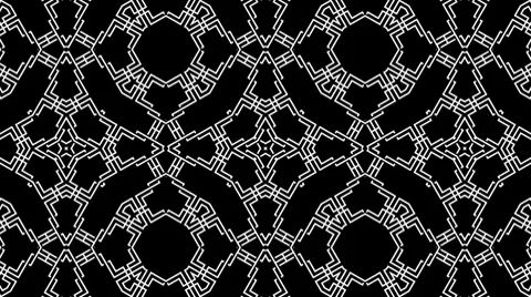 Black and White VJ Loop. Stock Footage 8829085