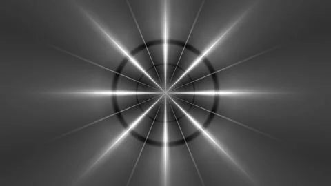 Black and White Vortex Light Rays Seamless Loop Stock Footage 342728342