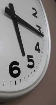 Black and white wall clock Stock Photos