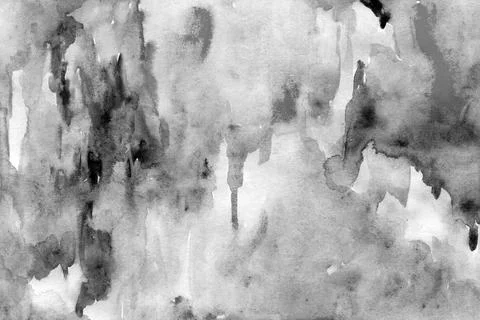 Black and white watercolor texture Stock Illustration