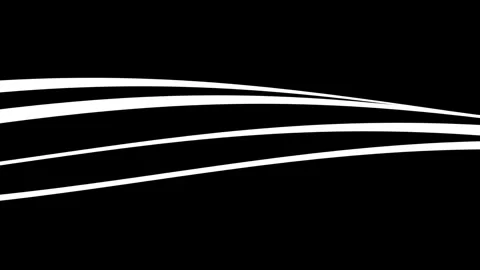 Black and white wave lines design animation minimal background Stock Footage 278030416