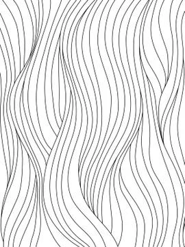 Black and white wave pattern Illustrazione stock