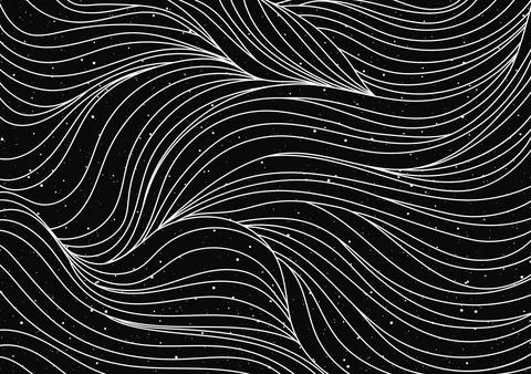 Black and white wave pattern Stock Illustration