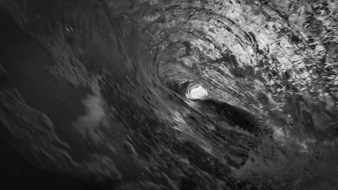 Black and White Wave Stock Photos