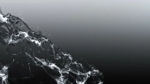 Black And White Waves Copy Space Stock Footage 156036758