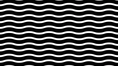 Black and White Wavy Lines Pattern Background Stock Footage 290818914