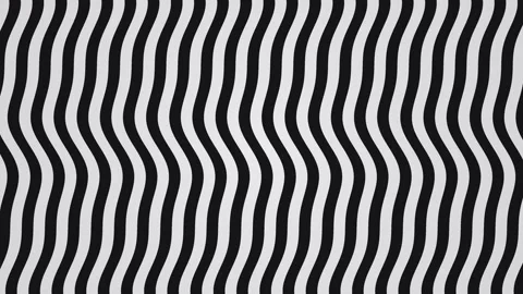 Black and white wavy lines create abstract pattern for Stock Footage 338230494