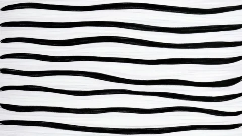 Black and white wavy scribble lines pattern. Stock Footage 284320643