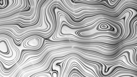 Black and white wavy surface. Infinitely looped animation Video stock 223199888
